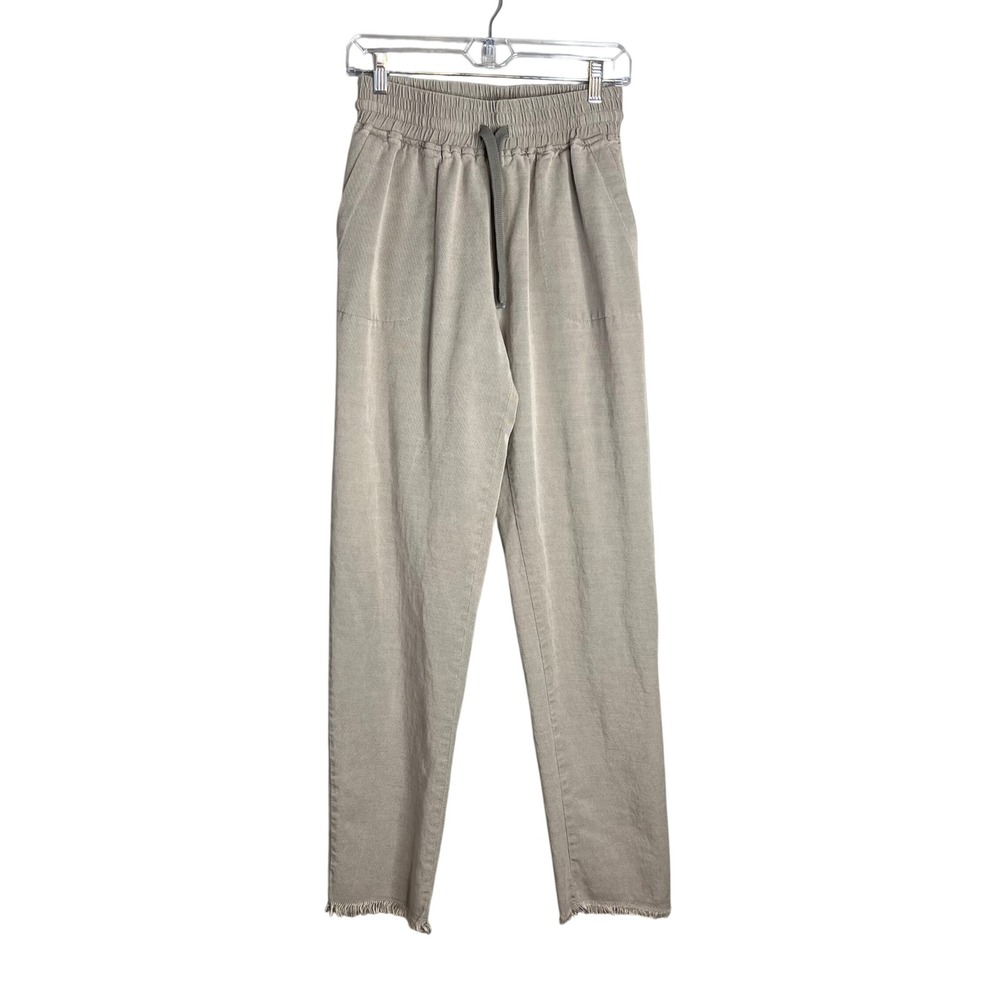 American Tall Pull On Drawstring Pants Womens Sz MT Medium Tall Lyocell Cotton